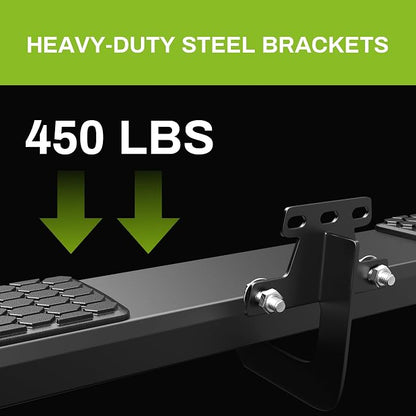 AUTOSAVER88 6 Inches Running Boards Compatible with 2019-2026 Ram 1500 New Body Crew Cab, Stainless Steel Side Steps Black Powder Coated Nerf Bars