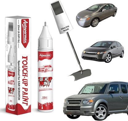 NH-701M Galaxy Gray Metallic Car Touch Up Paint for Honda, Color Accurate Two-In-One Car Paint Scratch Repair Pen, Professional Scratch Remover for Vehicles Chips and Nicks Scuff