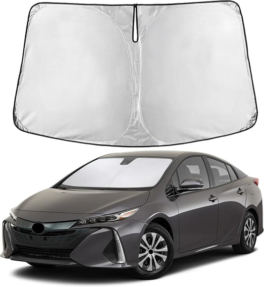 EcoNour Windshield Sunshade Compatible for Toyota Prius Hatchback 2016-2020 2021 2022, (Not for Prius C or Prius V) Sun Visor for Front Window Sun Shade Cover, UV Heat Protector, Car Accessories