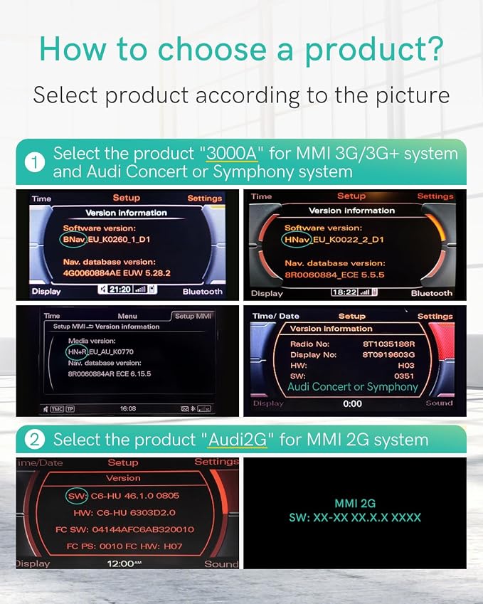 Bluetooth 5.0 Car Adapter for Audi with AMI Interface, Mercedes & Volkswagen with MDI Connector, Bluetooth Receiver with aptX-HD Sound for MMI 3G/3G+ System(Audi Symphony,Audi Concert)