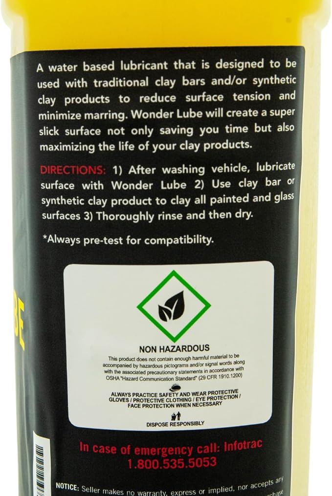 Wonder Lube Clay Lubricant - Gallon - Water-Based Lubricant - Creates a Slick Surface for The Claying Process
