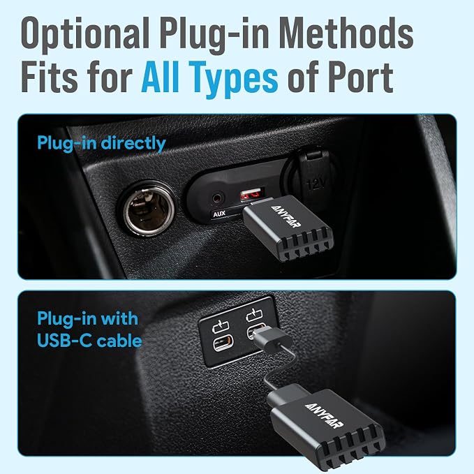 A4 Wireless CarPlay Adapter for iPhone, Android Auto for Android Phone, Dual-core 5G Chip (Upgraded), 5.8Ghz WiFi No Lag, Car Play Dongle with USB-C Cable for OEM Wired CarPlay/AndroidAuto Car 2016+