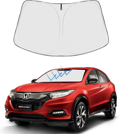 Proadsy 2026 Upgrade Front Windshield Sun Shade Foldable Sunshade Protector Custom Fit 2016-2022 HR-V LX Sport EX EX-L Accessories