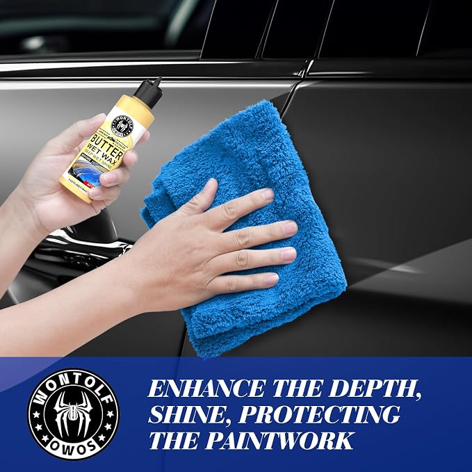 Wontolf Complete Car Clay Bar Auto Detailing Kit, Clay Luber, Butter Wet Wax, Car Wash Soap - Premium Grade Clay System Car Washing Detailing Kit- Maximum Gloss & Unsurpassed Slickness(19 Items)