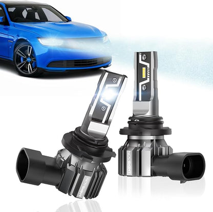 NOVSIGHT H11 H8 H16 LED Fog Light Bulbs - 500% Upgraded Super Brighter 6500K Cool White, 1:1 Design Plug and Play, 50000+ Lifespan, H11 Automotive Fog Lamps, Pack of 2