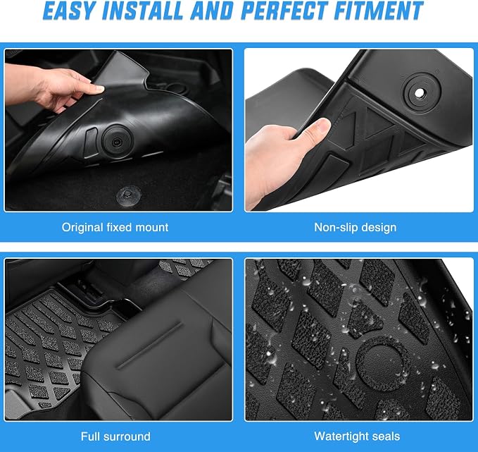 Nilight TPE Floor Mats for Honda CRV CR-V 2012 2013 2014 2015 2016 All Weather Custom Fit Heavy Duty Floor Liners