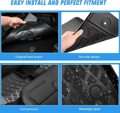 Nilight TPE Floor Mats for Honda CRV CR-V 2012 2013 2014 2015 2016 All Weather Custom Fit Heavy Duty Floor Liners