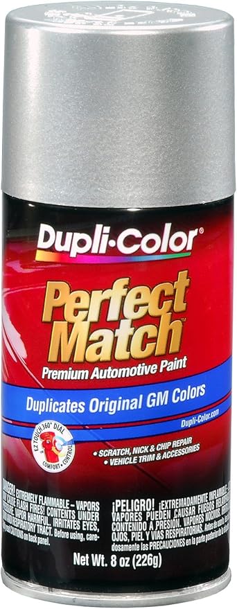 Dupli-Color (EBGM05307-6 PK) Light Tarnished Silver Metallic General Motors Exact-Match Automotive Paint - 8 oz. Aerosol, (Case of 6)
