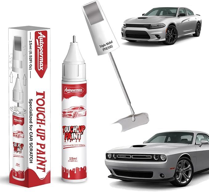 Triple Nickel(PSE/SSE) Car Touch Up Paint for Dodge, Color Accurate Two-In-One Car Paint Scratch Repair Pen, Professional Scratch Remover for Vehicles Chips and Nicks Scuff