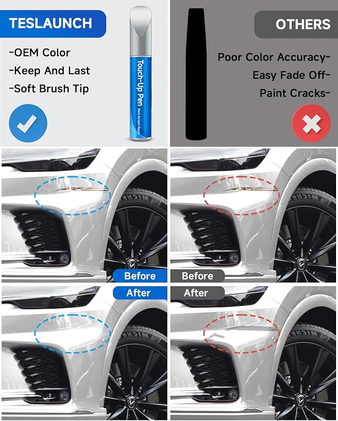 085 Eminent White Pearl Touch Up Paint Compatible with Lexus Exact Match Touch Up Paint Car Scratch Repair
