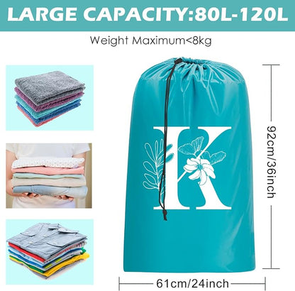 Sylfairy 2 Pack Extra Large Travel Laundry Bag, Dirty Clothes Organizer with Drawstring,Heavy Duty Travel Laundry Bags