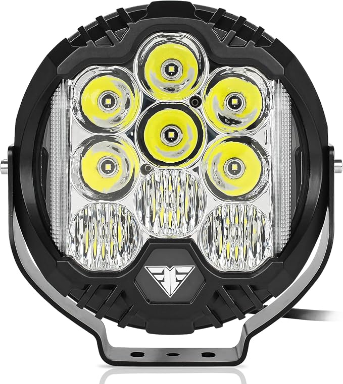 8 Inch 100W LED Driving Light Compatible with Wrangler Offroad Vehicle ATV UTV Golf cart Lighting Trucks Pickup f150 Work Light, Pack of 1