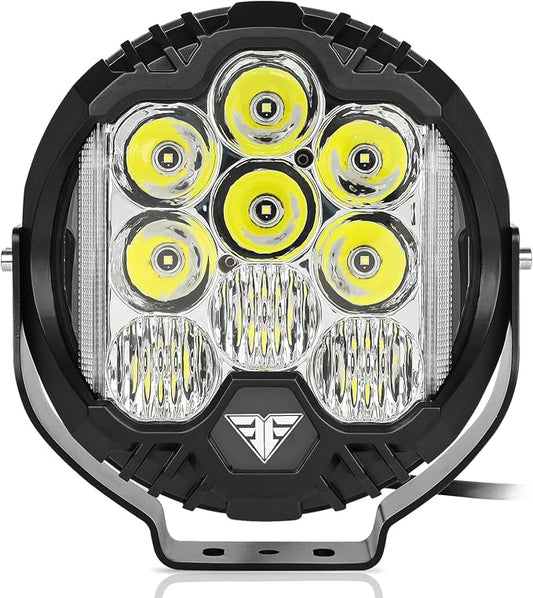 8 Inch 100W LED Driving Light Compatible with Wrangler Offroad Vehicle ATV UTV Golf cart Lighting Trucks Pickup f150 Work Light, Pack of 1