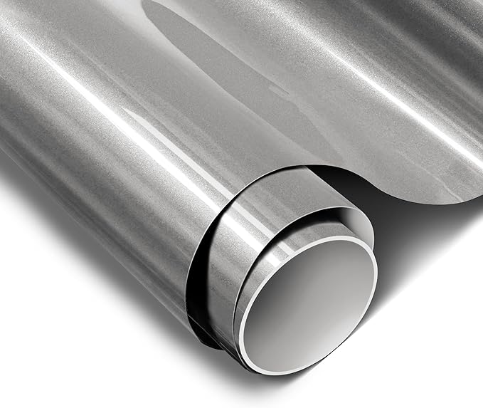 ColorFusion PPF by VViViD, Gloss GT Silver Dry Apply PPF Vinyl Car Wrap Roll 1.3ft x 5ft
