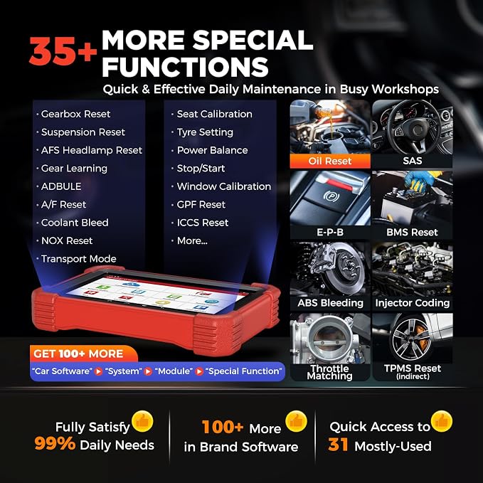 LAUNCH X431 CRP919XBT OBD2 Scanner, 2026 Wireless Bidirectional Scan Tool with ECU Coding, 35+ Services, All Systems Diagnostic, FCA AutoAuth, 2Yrs Free Update, V.A.G Guide, CANFD, Upgraded of CRP919X