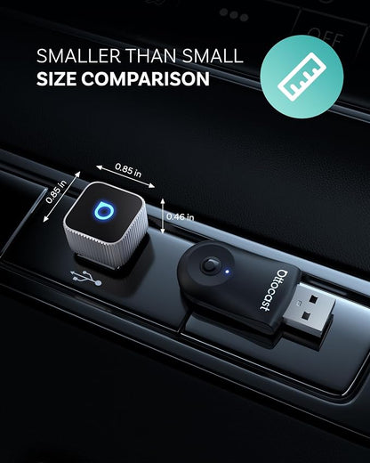 OTTOCAST Mini Cube 3.0 Wireless CarPlay & Android Auto Adapter 2026– Plug & Play, Fast Auto-Reconnect (Sliver)