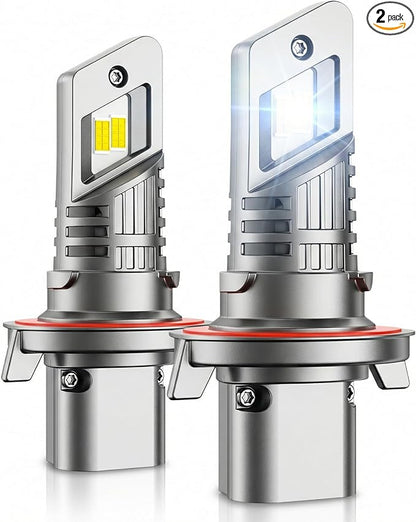 SEALIGHT H13 ledlights for car, Headlight Bulbs 80000 Lumens, High Performance Halogen Replacement, High Beam Low Beam Fog Light Bulbs, 2 Pack