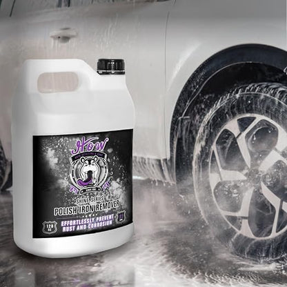 H.O.W Polish Iron Remover - Iron Out Remover Spray for Car Detailing | Remove Iron Particles in Car Paint, Motorcycle, RV & Boat | Use Before Clay Bar, Wax or Wash