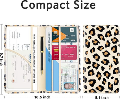 CoBak Car Registration and Insurance Holder - Vehicle Glove Box Car Organizer,Auto Truck Comparment Accessories Case with Magnetic Closure for Driver License,Cards