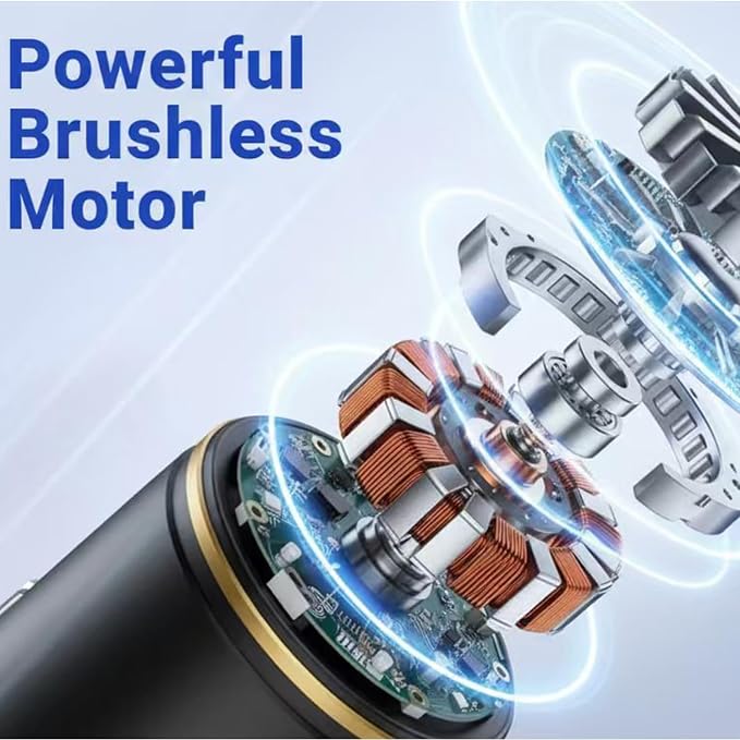 Cordless Car Vacuum Lightweight, Air Duster, 4-in-1 18000Pa High Power Suction & Blower, Handheld Vacuum Cleaner for Home,Car, Office Desk, Keyboards, Navy Black
