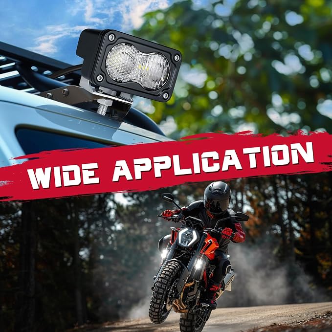 OFFROADTOWN 3 Inch LED Pods Lights 40W Driving Light Bar Off Road Lights LED Cubes Fog Light Bumper Grille Backup Reverse Lights for Truck Pickup ATV UTV SUV Motorcycle