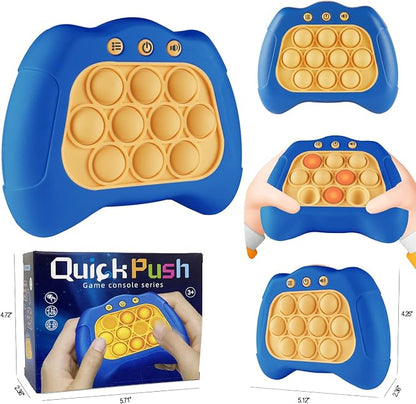 Intoypad Pop The Target! Handheld Speed Push Game Machine: A Fun Multiplayer Game for Family. Sensory Fidget Toy Christmas Toys Gifts for 6 7 8 9 10 11 12 Years Old Kids Road Trip Car Games Kids Blue