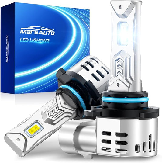 Marsauto - 9005 Halogen Headlight Bulb - High-Performance Car Headlight - Halogen Light with No Glare - for Automotive - 2 Bulbs