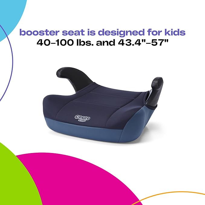 Cosco Kids Topside Booster Car Seat, Navy Gem