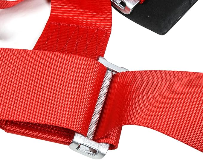 Kyostar 4 Point Harness Set 3 Inch with Ultra Soft Heavy Duty Shoulder Pads (8163 Red)