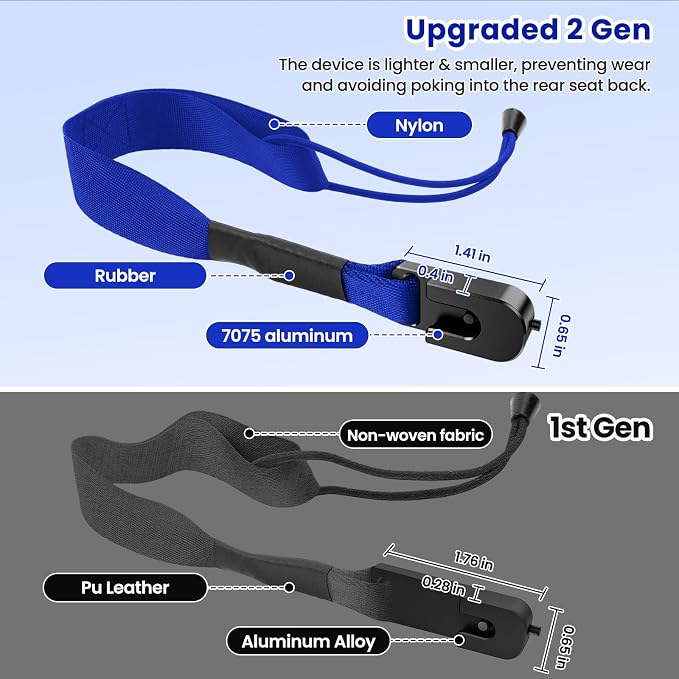 Kaishengyuan Upgraded Rear Seat Quick Release with Elastic Rope Compatible with Ford F-150 (2009+) & F-250/350 (2017+)