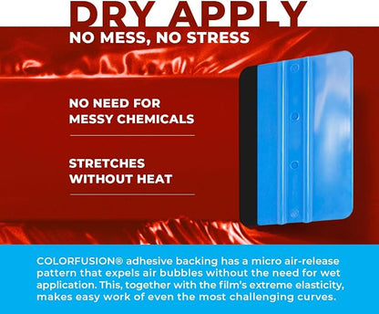 ColorFusion PPF by VViViD, Gloss Sinister Red Dry Apply PPF Vinyl Car Wrap Roll 6ft x 5ft