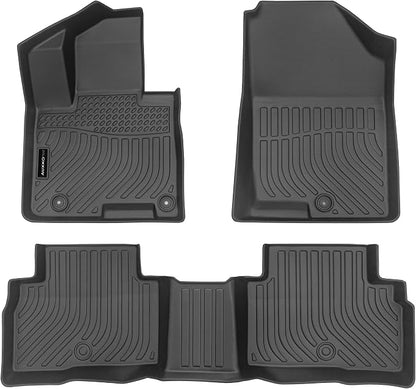Auxko All Weather Floor Mat & Cargo Mat Fit for 2026 2025 2024 2023 2022 Hyundai Tucson Hybrid(Not PHEV) TPE Liner Tucson Accessory Set All Season Odorless Anti-Slip Floor Liner