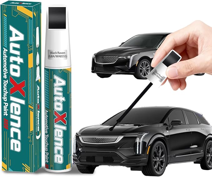Black Raven(GBA/WA8555) Touch Up Paint Compatible with Cadillac Car Paint Pen Scratch Repair Automotive Scratch Remover Fix Exact Color Match