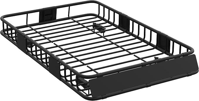 Universal Roof Rack Basket 64" x 39" x 6",Rooftop Cargo Carrier 300 Lb, Rust-Proof Roof Basket for SUVs, Trucks & Vehicles