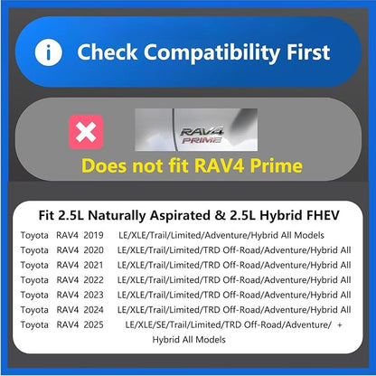For 2019-2025 Toyota RAV4 Trunk Hidden Storage Box, SUV Insert Cargo Rear Hatch Organizer, Extra Space fits RAV4 LE XLE XSE TRD Hybrid Under Cargo Floor Storage Accessories