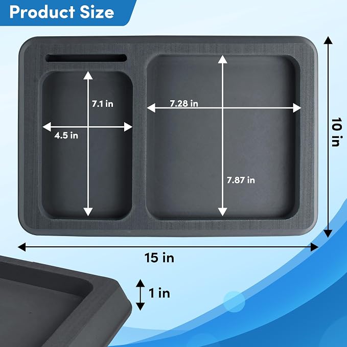 EVA Foam Boat Dash Pad, Anti-Slip Boat Dash Organizer Perfect for Fishing Center Consoles (6Color,2Size)