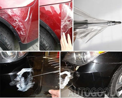 Self-Healing TPU Clear Paint Protection PPF Film, Bulk Wrap for Car, Motorcycle & Bicycle Frame Surface Protection (Transparent, 5" x 40")