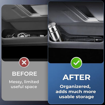 4PCS Door Side Organizer Storage Tray for Toyota RAV4 Interior Accessories, Front & Rear Door Storage Insert Tray for 2026 RAV 4, Black
