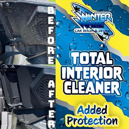 Winter White Premium Total Interior Cleaner with Ceramic Protection – Includes 2 Microfiber Towels – Safe for Cars, Trucks, SUVs, Jeeps, Motorcycles, RVs & More – 16 fl oz