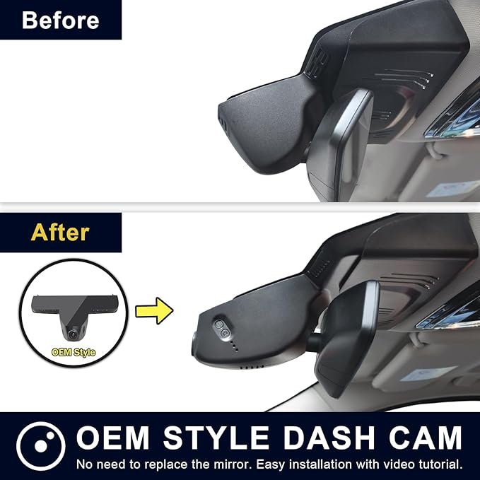 Mangoal Front 4K & Rear 1080p Dash Cam for BMW 3-Series Gen7 G20 G21 G28 2020-2026 Select 2019 M3 G80 G81(Model D), OEM Style, 2160P UHD Video, WiFi & APP, 128GB Card