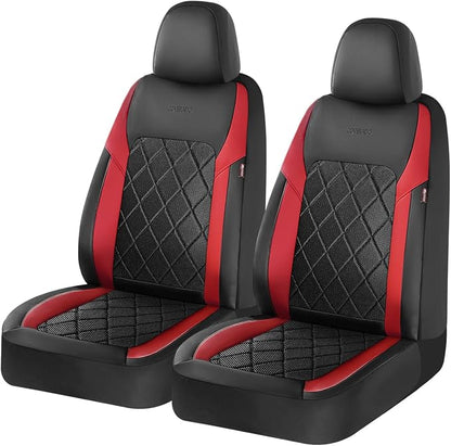 Coverado Car Seat Covers, Front Seat Covers, 2 Front Automotive Seat Cover, Mesh Breathable Seat Protectors, Universal Fit for Most Cars
