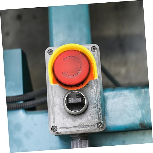 Robust Push Button Switch Cover Emergency Stop Sign for Machinery Safety Easy Install Protective Cover