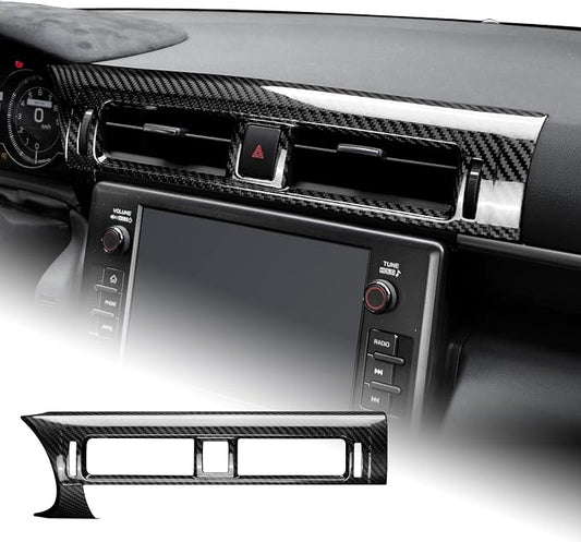 AIRSPEED Hard Carbon Fiber for Subaru BRZ Toyota GR86 2021 2022 2023 2024 2025 2026 Car Air Condition Vent Outlet Cover Center Console Interior Trim Accessories, Black
