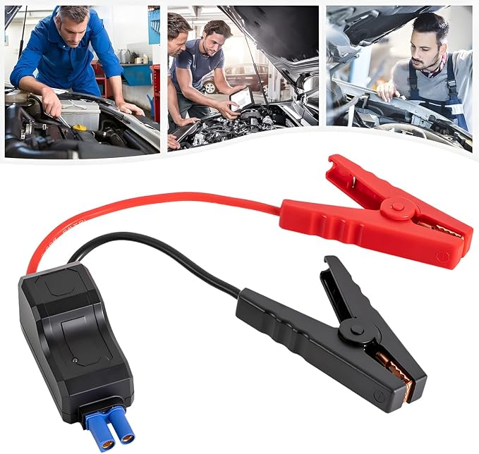 Osilly Car Jump Starter Clamps, 12V Automotive Portable Emergency Booster Jumper Starter Booster Clamp Cables, EC5 Connector Replacement Alligator Clip, Universal for Vehicle, SUV, Truck, RV