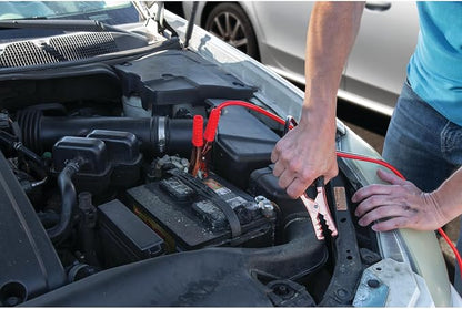Performance Tool E00014 44 pc. Premium Roadside Assistance Kit, Featuring Vortex 12V Digital Tire Inflator, Booster Cables, Tow Rope, Shovel, First Aid Kit, Safety Triangles, Tool Kit and Case