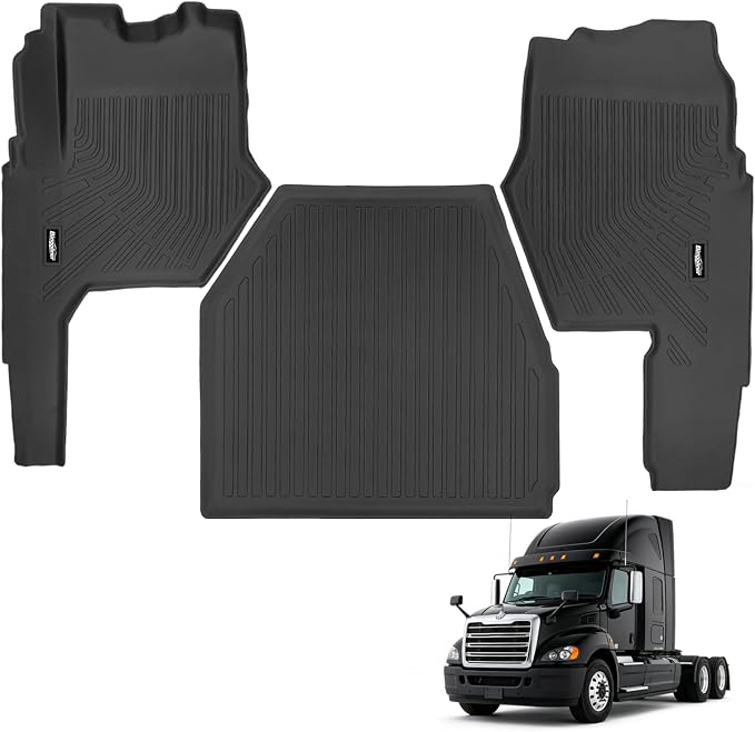 Floor Mats for Mack Anthem 2018-2025, All Weather TPE Protector for Mack Anthem Accessories