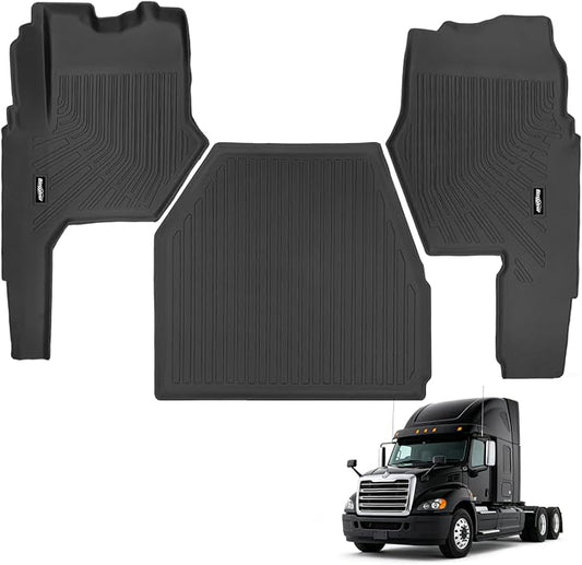 Floor Mats for Mack Anthem 2018-2025, All Weather TPE Protector for Mack Anthem Accessories