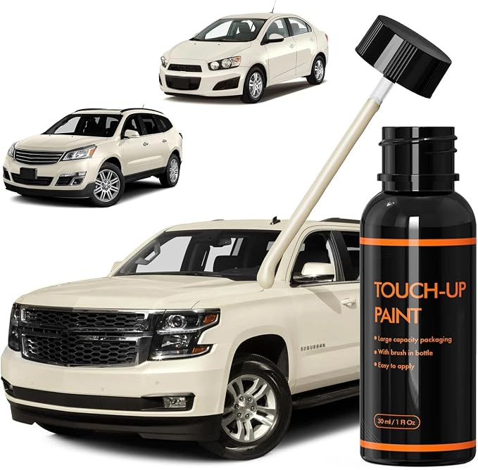 GBN/WA800J White Diamond Touch Up Paint for Chevy, DIY Car Paint Scratch Repair Kit, Automotive Paints, Quick & Easy Fix Scratch Repair Compatible with Chevrolet/Silverado/Equinox/Malibu/Tahoe