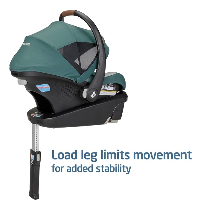 Maxi-Cosi Mico Luxe+ Baby Car Seat: Infant Car Seat with Base and Versatile Baby Carrier Seat Functionality, Essential Green