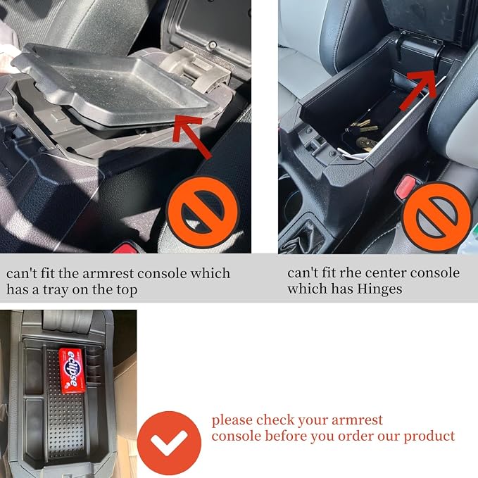 Center Console Organizer Tray Compatible with Toyota RAV4 2013 2014 2015 2016 Storage Box ABS Tray Insert Organizer Glove Pallet